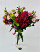 Seasonal Flowers bouquet with pink and burgundy tones thumbnail