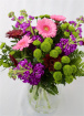 Seasonal Flowers bouquet variation arranged in a glass vase thumbnail