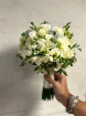 Wedding bouquet in white and green tones thumbnail