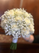 Wedding floral arrangement with white roses thumbnail